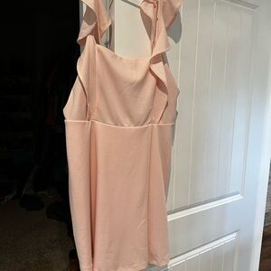 BCBG Paris Peach Ruffle Strap Mini Dress- NWT
